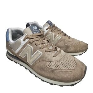 New Balance 574 Mens 12 Tan Beige Lifestyle Sneakers Low Top Shoes